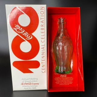 Vintage 1986 100 Centennial Shareholders 1915 Root Glass Coca - Cola Coke Bottle
