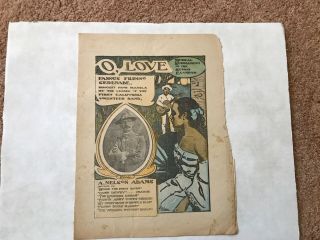 Vintage Newsprint Sheet Music - O,  Love - Famous Filipino Serenade - Adams,  1899