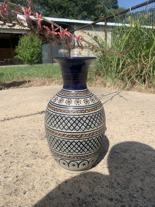 Javier Servin Mexico Handmade Painted Ceramic Vase
