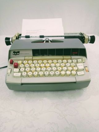 Vintage Scm Smith Corona 250 Portable Electric Typewriter No Case
