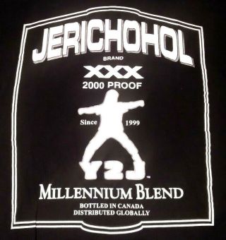 Vintage Wwf Chris Jericho Jerichohol T - Shirt Aew A Little Bit Of The Bubbly Wcw