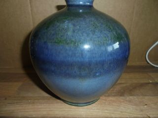 Vintage Cobridge Stoneware Shaded Blue Vase