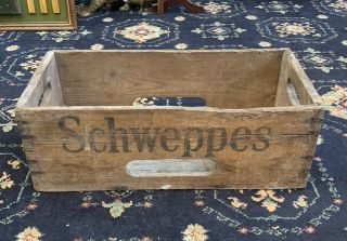 Schweppes Crate Box Vintage Wooden