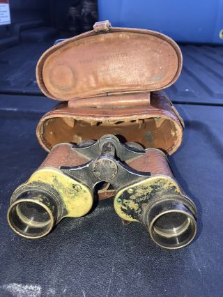 Wwii Us Army Talbot Reel & Mfg Military Stereo 6x30 Binoculars