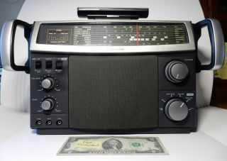 Vintage Emerson Mbr - 1 Multi Band Am/fm/cb/sw1&2/tv/ac/weather/pa Portable Radio