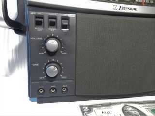 Vintage Emerson MBR - 1 Multi Band AM/FM/CB/SW1&2/TV/AC/Weather/PA Portable Radio 3
