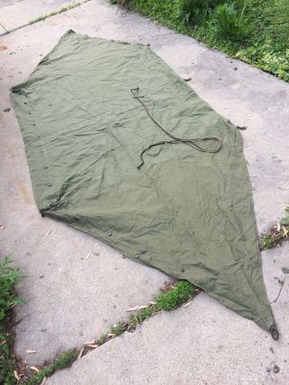 Wwii 1945 Dated Shelter Half Army Tent Good Cond.  Ww2 Usgi Usa Gear