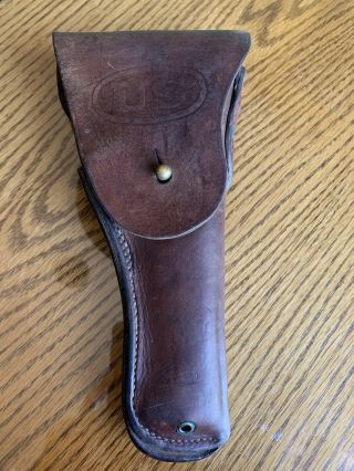Wwii Us Enger - Kress 1942 Leather Holster