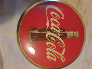 Rare 1950s 9 " Coke Celluloid Button Sign