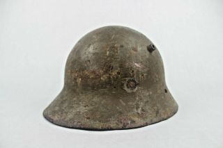 Czechoslovakian Interwar Ww2 Wwii M28 Helmet - In Spanish Civil War