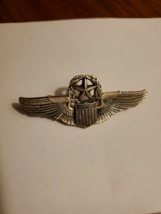 Post - Ww2 Us Air Force Master Pilot Wings Robbins Sterling