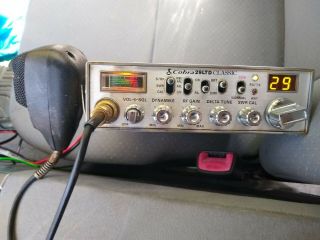 Vintage Cobra 29 Ltd Classic 40 Channel Cb Radio W/ Astatic Mic & Power Cord