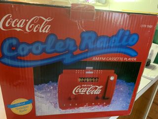 Coca Cola Cooler Am/fm/cassette Player,  Nostalgia