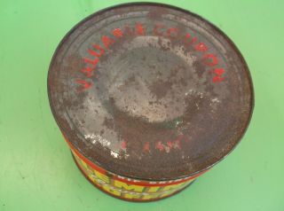 Rare Find Vintage Fleming ' s Coffee Tin.  1 Lb.  Key Wind. 3