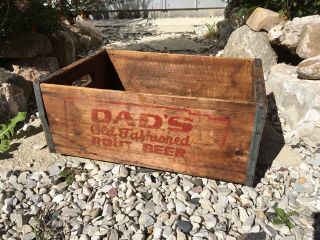 Vintage Wooden Soda Crate Dad’s Old Fashioned Root Beer Chicago Illinois?