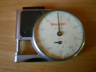 Vintage Starrett Micrometer Pocket Gauge.  001 No 1010 w Orig Soft Plastic Pouch 2