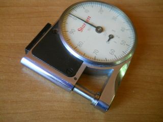 Vintage Starrett Micrometer Pocket Gauge.  001 No 1010 w Orig Soft Plastic Pouch 3