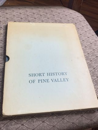 Vintage Short History Of Pine Valley Golf Course Hardcover Nj W Slipcase Hb Book