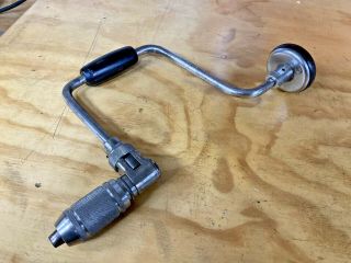 Vintage Stanley Bit Brace Drill No 923.  Extra Large 14” Sweep. ,  Oiled