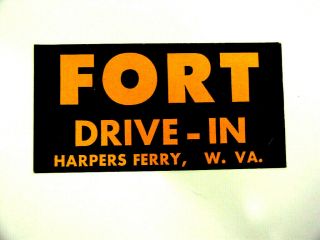 Fort Drive - In Harpers Ferry,  W.  Va - Wv.  West Virginia Bumper Sticker