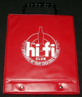 Coca Cola Hi Fi Club 1950s 45rpm 7 Inch Record Vinyl Carry Tote