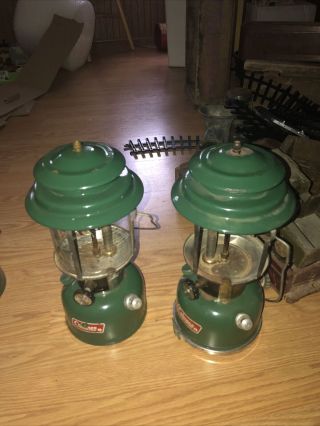 2 Vintage Coleman 220 Js One With Globe Other None.  Gd