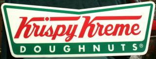 Krispy Kreme Doughnuts Logo Plexiglass Plastic Store Display Sign Look
