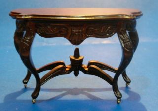 Dollhouse Fancy 1/2 Hall Table With Casters Xacto Coronation Series Rare 1970 