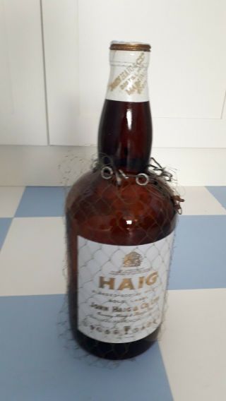 Vintage Haig Scotch Whisky Giant Empty Bottle One 1 Gallon