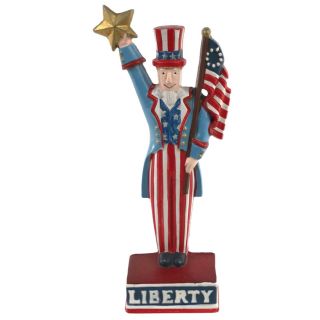 Midwest Importers Heavy Cast Iron Uncle Sam Door Stopper Figure Liberty Usa 4th