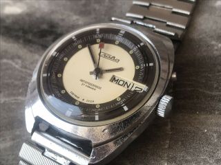 Slava 2427 Vintage Mechanical Automatic Wrist Watch Ussr Serviced