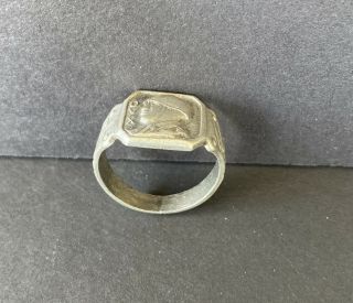 WWII Benito Mussolini Italian DUX silver ring 2