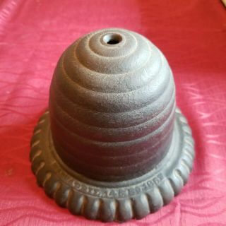 Antique Cast Iron Beehive String Twine Holder W/patent Mark