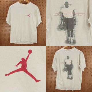 Nike Jordan Jumpman 2 - Sided Print T - Shirt Large Vtg 90s 00s Y2k Basketball 23