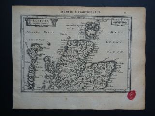 1630 Jansson / Mercator Atlas Map Northern Scotland - Scotia Septentrionalis