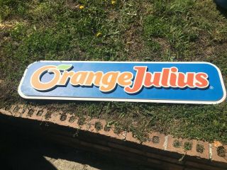 Orange Julius From Dairy Queen Dq Commercial Advertising Sign