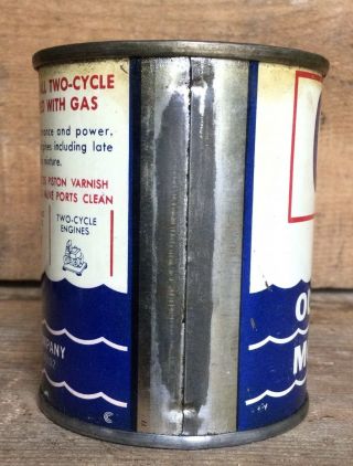 NOS Vintage 8Oz GURLEY REFINING GRC Outboard Motor Oil Tin Can 3