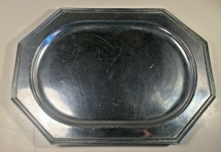 Vintage Wilton Armetale Rwp Pewter Queen Anne Octagonal Serving Tray 10 " X 14 "