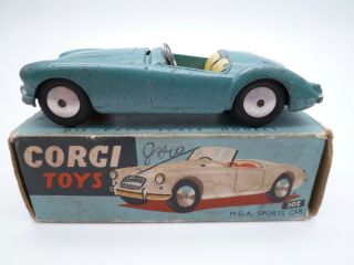 Vintage Corgi 302 Mg Mga Sports Car Issued 1957 - 65