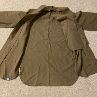 WW2 US GI Shirt Flannel OD W/ Gas Flap 3