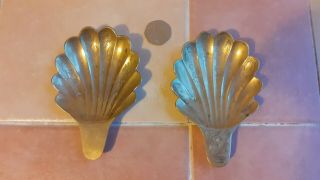 Vintage Brass Shells Trays Ornaments Decorative Trinkets