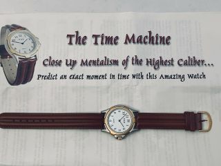 Rare Vintage Magicians Mentalism Watch The Time Machine By Rob Stiff