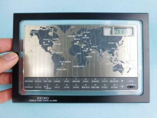 Vintage Seiko World Time Voice Alarm International Digital Clock Da716k C1980s