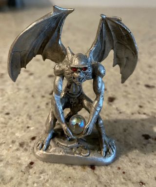 Vintage 1995 Gallo Pewter Gargoyle Demon