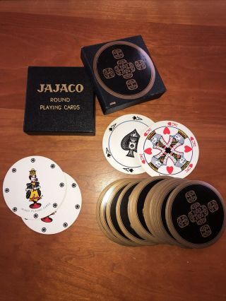 Jajaco Vintage Round Playing Cards Star Trek Prop Japan 1962