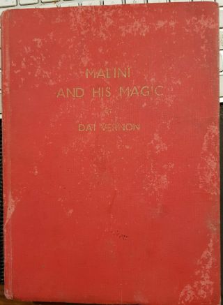 Malini And His Magic - By Dai Vernon - Hardback Edition