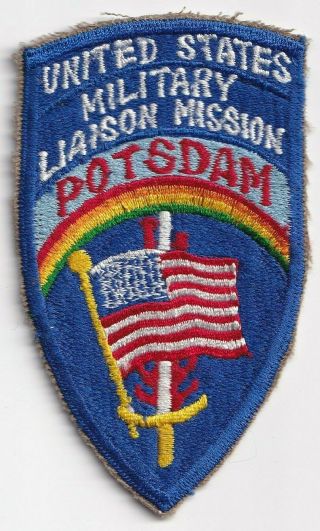 U.  S.  Wwii United States Military Liaison Mission Potsdam Shoulder Patch
