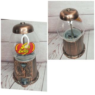 Vintage Jelly Belly 11 " Coin Operated Gumball Machine Dispenser Jelly Bean Candy