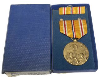 Wwii Asiatic Pacific Campaign Service Medal Usa Ny Made Asia Ww2 Yellow Bar