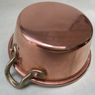 Vintage French Miniature Copper Preserve Jam Pan,  Kitchenalia Display Ornament